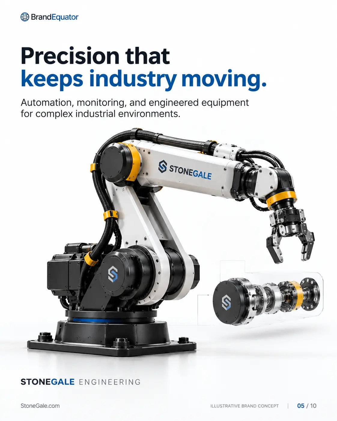 StoneGale-branded industrial robotic arm